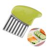Papa y corte de papa cuchillo de onda de acero inoxidable cortador de papas fritas pincho papa cebolla cuchillo artefacto doméstico para cortar verduras