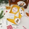Tarjeta de Navidad de Pensamiento de Siete Colores Regalo Decoración de Regalo Tarjeta DIY Hecho a Mano Floral Floristería Tarjeta de Empaque de Flores