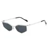 Gafas de Sol Metálicas Ojo de Gato, Gafas de Personalidad Estilo Europeo y Americano Poligonales, Gafas de Sol con Forma de Diamante Y2K Cyber Technology Runway de Amazon
