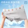 Ropa Interior Nueva de Seda de Hielo para Hombre Malla de Alta Gama Estampado de Dibujos Animados Cintura con Signos del Zodiaco Fresca Cómoda Transpirable Pantalones Cortos tipo Boxer Verano Delgados
