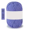 Algodón Leche de 4 hebras Amigable con la Piel Algodón Peinado Tejido a Mano DIY Hilo para Bebé Chaleco Sombrero Bufanda Ropa de Abrigo Lana de Grosor Medio Bola de Lana