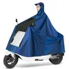 Capa de Chuva para Motos Elétricas, Individual ou Dupla, Masculina e Feminina, Tamanho Grande e Espessa, Poncho de Chuva Longo de Corpo Inteiro para Patinetes Elétricos