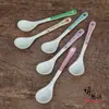 Vajilla infantil de fibra de bambú de dibujos animados, para el hogar, bebé, cabeza redonda, cuchara para suplementos alimenticios, cuchara para bebé, regalo de actividad para tienda de maternidad e infantil
