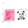 Desenho animado bonito panda bambu silicone molde assar bolo artesanal argila amassar filme gesso ornamentos atacado