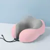 Almohada de Memoria con LOGOTIPO Personalizado Almohada en Forma de U Protección del Cuello Almohada para Coche Almohada Cervical Espuma Viscoelástica Almohada de Viaje Almohada Cervical en Forma de U
