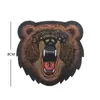 Accesorios para Equipo de Exterior Ebay Amazon En Stock Parches de Animales Velcro Tigre Lobo Oso Parches de Tela