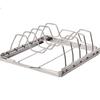 Parrilla plegable de acero inoxidable para muslos de pollo, con bandeja inferior, suministro directo transfronterizo