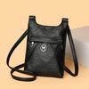 Bolso Cuadrado Pequeño de Alta Gama con Múltiples Cierres de Gran Capacidad Nuevo para Primavera y Verano 2025 Bolso de Cuero PU Bolso de Hombro Bolso Cruzado Bolso para Teléfono Móvil