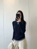 Chuwu STUDIO Tejido de Mezcla de Lana Falso Dos Piezas para Mujer Otoño/Invierno Nuevo Diseño Base de Canalé Elástica