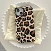 Mais Vendido na Amazon Estampa Clássica de Leopardo Compatível com iPhone 17 Capa de Celular Sexy Apple 18pm Película de Camada Dupla Capa Dura