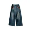 Northbound Roupa Masculina 2026 Outono Nova Cor Color Block Bolso Jeans Masculino Vintage Perna Reta Solto Casual Calças