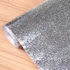 Aixin Papel de Aluminio plateado Cáscara de Naranja a Prueba de Humedad Tapete para Gabinete Papel Tapiz Resistente a Altas Temperaturas Azulejo de Cocina Adhesivo Creativo a Prueba de Aceite