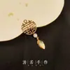 Boda china DIY accesorios hechos a mano abanico feliz de la novia estilo antiguo abanico redondo decoración colgante borla material taza de té
