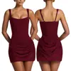 Vestido Corto Strapless de Moda Europea y Americana Transfronterizo 2025 Chica Caliente Venta al por Mayor Producto Nuevo