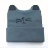 Chapéu quente de outono e inverno orelhas de desenho animado infantis chapéu de tricô que vira chapéu pullover de bebê chapéu de lã de bebê atacado