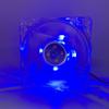 Ventilador de lámpara azul transparente de 8 cm, ventilador de chasis de lámpara azul 8025 de 8 cm con ventilador de lámpara al por mayor