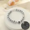Amazon Nuevo 100 Idiomas Te Amo Pulsera de Piedra Natural Ojo de Tigre Pulsera Tejida a Mano para Pareja