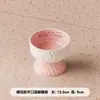 Tazón de cerámica para gatos pintado a mano para prevenir el mentón negro, recipiente para comida de gato, tazón de cerámica para comida de perro, tazón de agua elevado anti-derrames para gatos