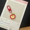 Ins Hielo Transparente Manzana Artificial Llavero Niña Manzana Verde Colgante Mochila Escolar Mejor Amigo Pareja Regalo Joyería al por Mayor