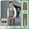 Estilo ocidental Verão Melhor Homem Roupas Irmãos Grupo Roupas Terno Vestido Colete Branco Camisa Noivo Terno Tamanho Grande Cinta