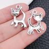 Explosiones transfronterizas cinco colores 100 animal lindo gato huella de pata colgante pulsera llavero accesorios de joyería colgante