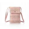 Bolsa Cruzada de Verano 2022 Nuevo Estilo Japonés y Coreano Ins Exportación Amazon con Borlas Tejida de Paja Transfronteriza para Mujer Bolsa para Teléfono Móvil