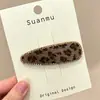 2026 Novo Grampo de Cabelo Versátil Outono Inverno para Mulheres Marrom Ursinho Clip Bico de Pato Acessórios de Cabelo Exquisite Retro BB Clip Acessórios de Cabelo Presilha