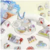 Mini Pegatinas de Dulces de Cristal de Dibujos Animados Niños Dibujos Animados Anime Chica Guka Taza de Agua Funda de Teléfono Decoración Pegatina