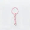 Accesorios para Joyería DIY Llavero de Esmalte Colorido con Cadena* Cierre de Langosta Accesorios de Cierre para Joyería Llavero con Cadena