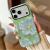 Estilo Minimalista Popular Japonés y Coreano Fresco Blanco Floral 18Pro Dos en Uno Cáscara Dura iPhone17 Funda de Teléfono de Cobertura Completa