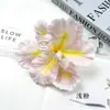 Flor de Iris Simulada Cabeza de Flor de Alicia Headdress DIY Pasador Accesorios de Flor Prop para Ramo de Boda Decoración de Pared de Flores