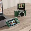 Cámara CCD Ultra Alta Definición Flip-Up Grabación y Toma de Fotos Digitales Todo en Uno Cámara CCD Digital para Estudiantes, Campus, Viajes Retro, Zoom 16X