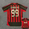 0607 retro AC Milán No. 22 Kaka camiseta de visitante Liga de Campeones Pirlo AC camiseta de fútbol de manga corta venta al por mayor transfronteriza