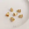 Chapado en Oro de 14K Colgante Flor de Muguete Sombrero DIY Hecho a Mano Joyería para Orejas Pasador Tocado Escalera Reloj de Pared Oscilante Material