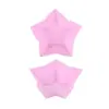 Molde Pequeño de Silicona para Pastel con Forma de Corazón Forma de Estrella Redondo Molde para Pastel de Chifón Molde para Pastel de Arroz Herramienta para Hornear al Vapor