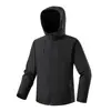 Chaqueta Softshell para Exteriores de Marca de Moda, Unisex, Chaqueta Funcional a Prueba de Viento y Tres Pruebas para Otoño e Invierno, Chaqueta Casual de Montañismo para Hombre