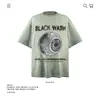 Camiseta de Manga Corta de Algodón Puro Pesado de 250 g, Marca de Moda Retro Americana, Anti-Pilling, con Efecto Desgastado, para Hombre y Mujer, Verano, Corte Holgado, Venta al por Mayor Transfronteriza