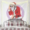 Tapeçaria de Natal Nova Pano de Pendurar Transfronteiriço Pano de Fundo Decorativo Sala de Fundo de Natal Atmosfera de Feriado Pano de Parede Estilo Americano
