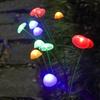 Grupo de Setas Luminosas de Silicona al por Mayor Altura 30-50cm Impermeable Ip65 Habitación Infantil Jardín Paisajismo Soportes Atenuación