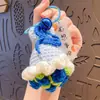 Llavero Colgante de Florero de Lana Tejido a Mano Colgante para Llavero de Mochila Escolar de Pareja Regalo del Día de San Valentín