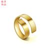 AliExpress Geométrica Espiral Forma Aço Inoxidável Simples Irregular Ajustável Anel Presente de Jóias de Casamento