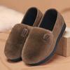 Mocasines para Mujer con Forro de Lana, Nuevo Modelo 2026, sin Cordones, para Exteriores, Cálidos, Suela Suave, Zapatos de Algodón Peludos de Suela Gruesa para Otoño e Invierno de Mamá