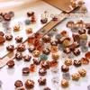 Color Maillard Joyería de uñas Camelia otoño e invierno Nuevo caramelo hielo resina transparente broca de uñas 50 surtidas
