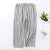 Calça de pijama masculina cortada em modal, plus size, elástica, para casa, fina, solta, esportiva, com ar condicionado