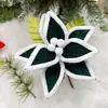Flores de Natal, Cabeças de Flores Artificiais, Decorações de Natal, Acessórios para Árvore de Natal, Fábrica de Origem Venda Quente Transfronteiriça
