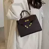 Bolso bandolera de hombro retro de lujo ligero para mujer, moda 2026, nuevo bolso cuadrado tipo Kelly coreano, simple