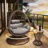 Cesta Pendente Externa Cadeira de Rattan, Cadeira de Balanço para Casa, Cadeira de Rattan, Cadeira de Balanço Dupla, Rede Interna para Pátio, Cadeira Berço para Varanda