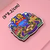 Imán de madera para nevera de Dalian, Liaoning, recuerdo turístico tridimensional multicapa de la ciudad, producto cultural y creativo de Dalian.