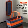 Cubo Plegable para Mopa Hogareño Doble Asa Cubo de Agua de Plástico Cubo Plano Portátil para Mopa con Ruedas Cubo Rectangular para Limpieza