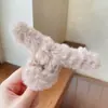 Pinza de Garra de Peluche de Dibujos Animados Dulce para Mujer Pinza para el Cabello de la Parte Posterior de la Cabeza Estilo Coreano Exquisita Pinza de Tiburón Pinza para Moño Pinza de Pelo